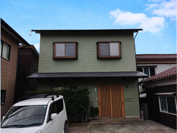 【白山市】築30年戸建て外壁塗装施工事例｜落ち着いたグリーンカラーで上品に生まれ変わった住まい