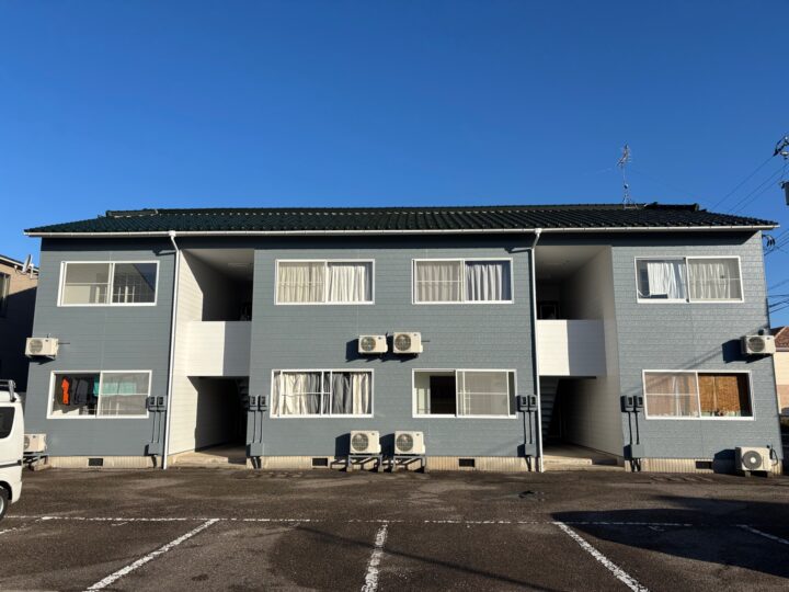 【金沢市】アパートの外壁塗装|チョーキングや色褪せが見られた外壁をメンテナンス